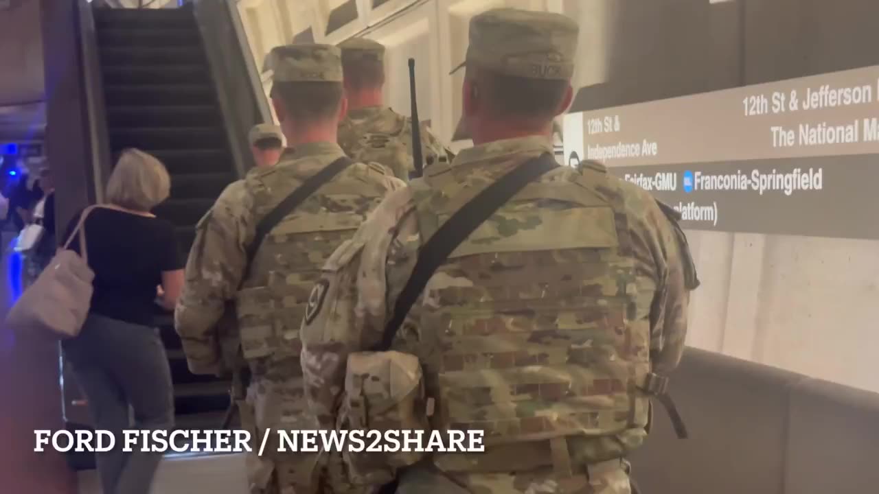 The National Guard has LIBERATED the Smithsonian Metro Station