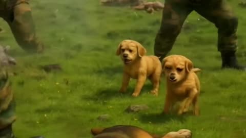 The poor puppies didn't have guntoy so, their bad friends making fun of them