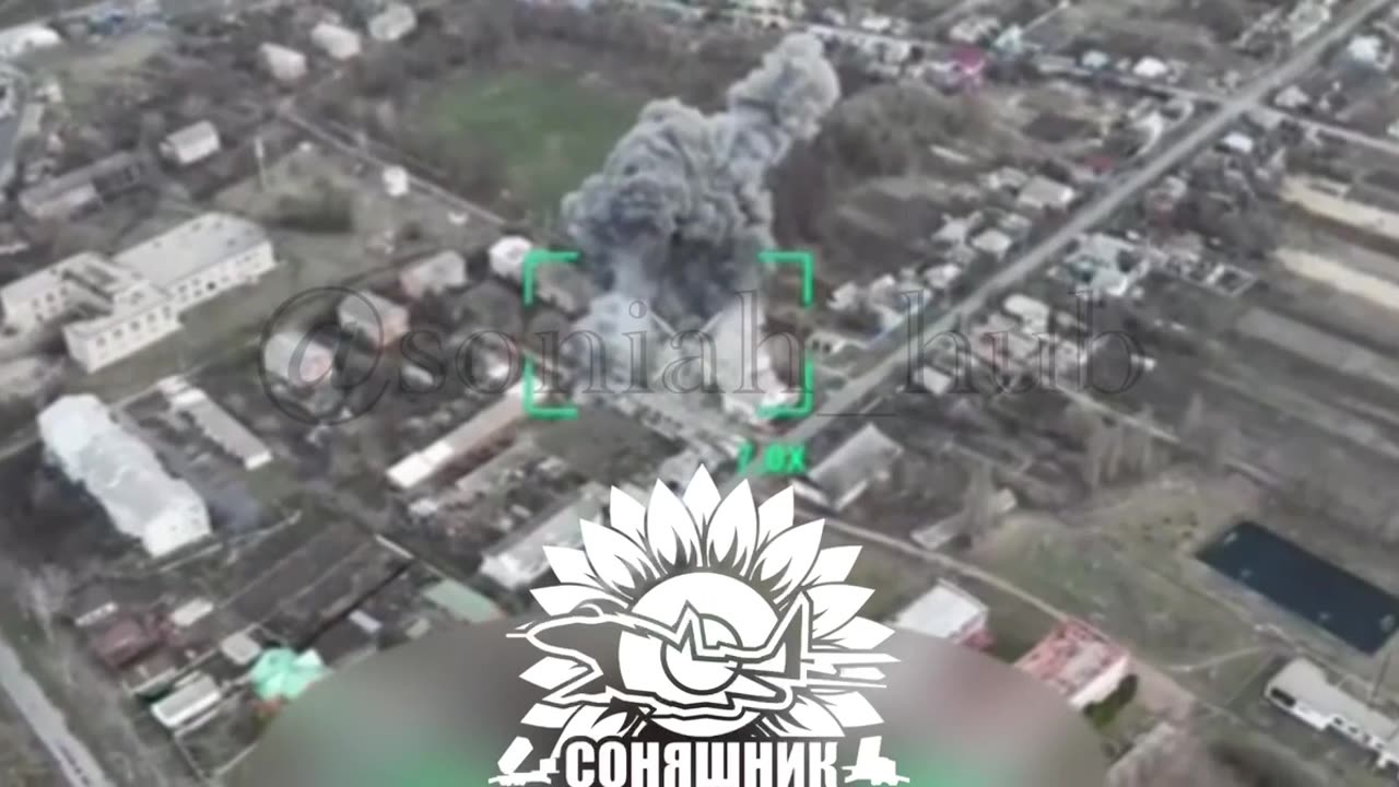 Ukrainian Airstrikes on Headquarters of Russian Air Assault Troops in Kusrk City