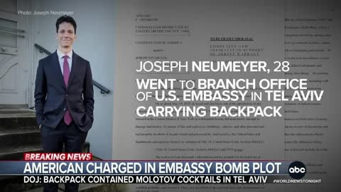 American accused of trying to firebomb U.S. embassy in Tel Aviv