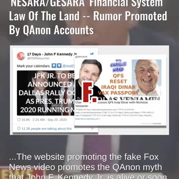 Fact Check: Fox News Aired NO Report Trump Signed 'NESARA/GESARA' Financial System Law