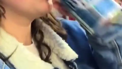 She tried drinking 9 beers and eating 9 hotdogs in 9 innings of baseball.