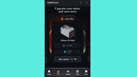 BIG NEW MINING MINI APP BOT TELEGRAM MYBITHASH