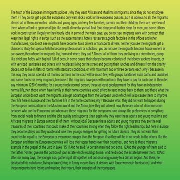 The truth of the European immigrants polices