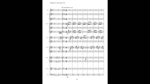 Johannes Brahms – Andante, Op. 5 (Saxophone Choir + Piccolo, 2 Flutes & Contrabassoon)