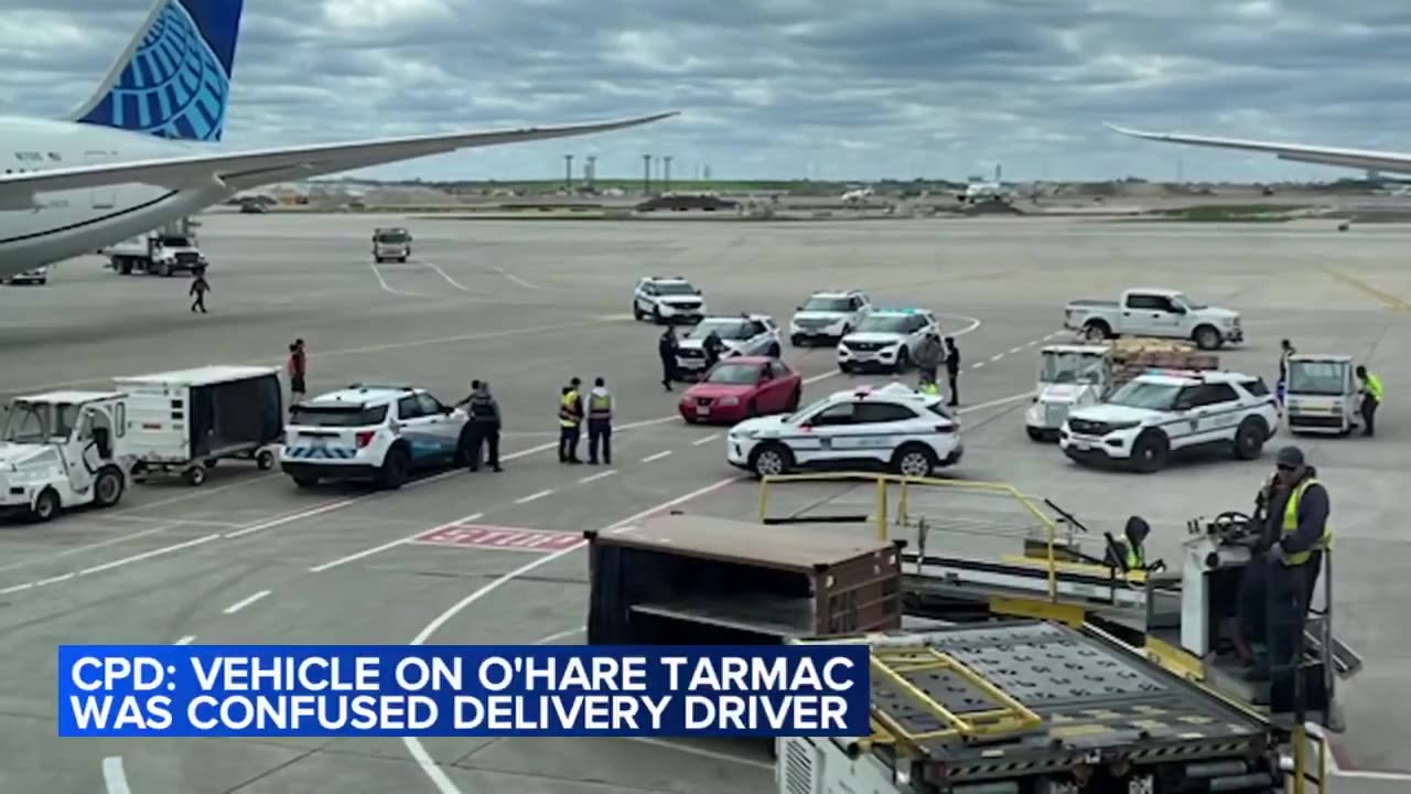 Confused Delivery Driver Somehow Drives Onto Chicago Airport Tarmac