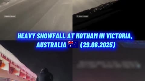 🚨Heavy snowfall at Hotham in Victoria, Australia 🇦🇺 (29.08.2025)