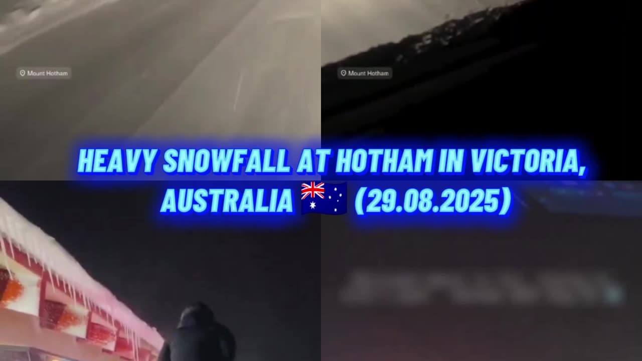 🚨Heavy snowfall at Hotham in Victoria, Australia 🇦🇺 (29.08.2025)