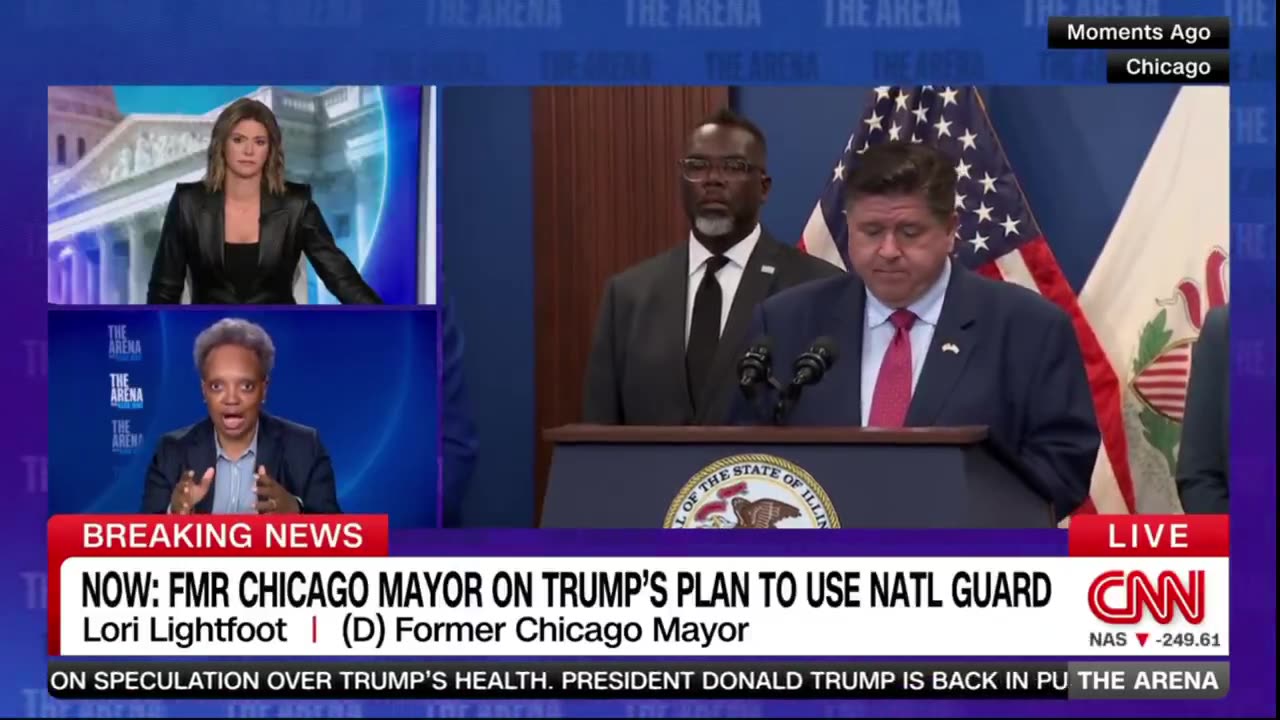 EX-Mayor of Chicago Lori Lightfoot says that if President Trump sends troops to Chicago