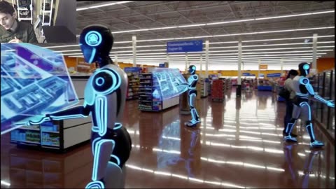 The Robots Working At A Walmart Supercenter Fake Funny Parody Video With Live Commentary