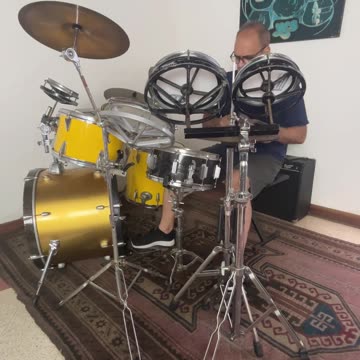 #drumcam During the first official rehearsal of the new progressive instrumental duo Espiral Tei