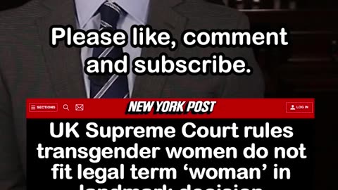 UK Supreme Court Rules Transgender Women Do Not Fit Legal Term ‘Woman’ in Landmark Decision