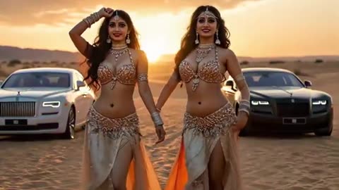 Lights Ke Neeche 💃🔥 | Indian Belly Dance Queens Set The Desert on fire | 🏜️💃#trending #bellydance