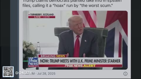BREAKING: Trump calls Epstein files a hoax and Ghislaine Maxwell "I'm allowed to pardon her"