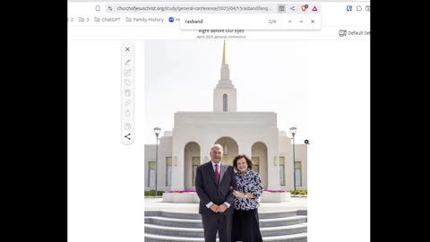 Elder Bednar has PTSD and Elder Rasband's home is presently under siege