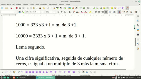 Demostración de la Propiedad de divisibilidad por 3 (English)