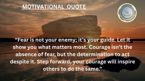 Quote For The Day: Face fear. Find strength. Become unstoppable 🦁