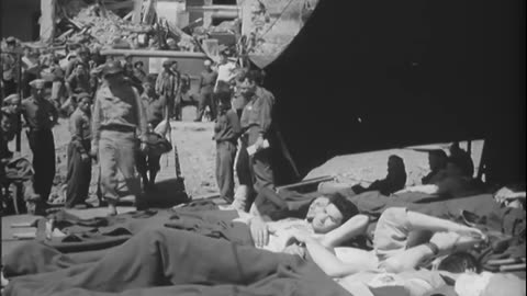 FIRST EVACUATION OF... - FIRST EVACUATION OF WOUNDED FROM ANZIO VIA AIR, ITALY ; LT G - 111-adc-1824