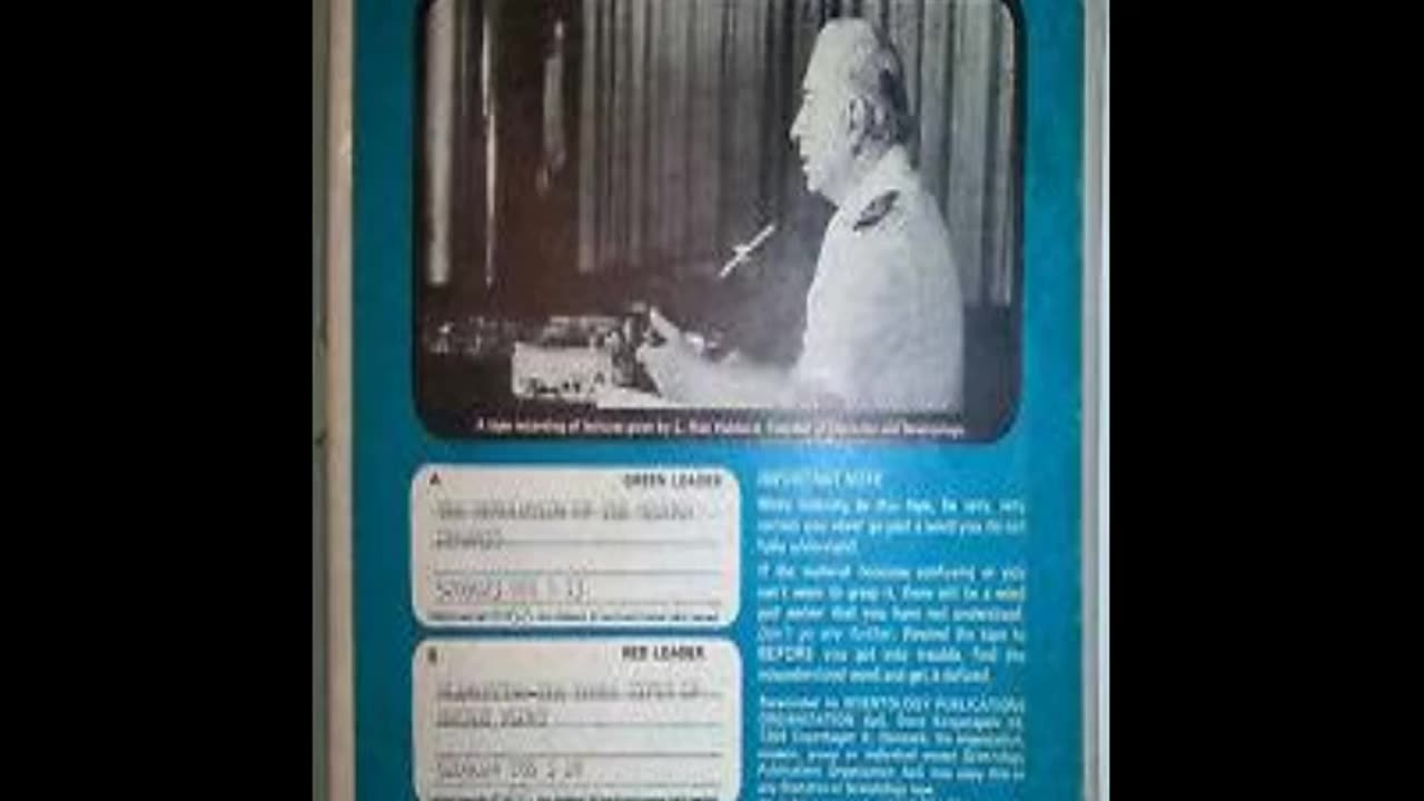 Scientology and Effective Knowledge, July 15, 1957