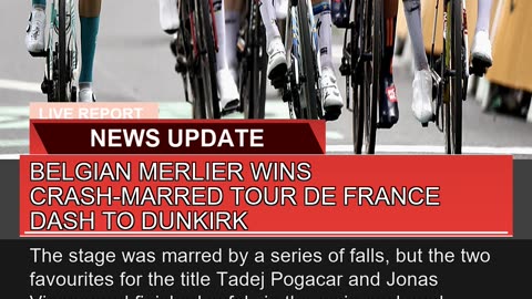 Belgian Merlier Wins Crashmarred Tour De France D