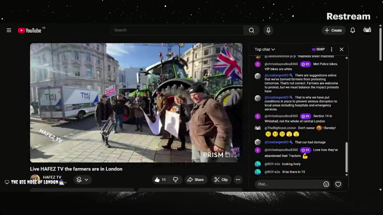 Live and direct with Hafez Tv in Central London!