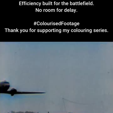 Allied Troops Use Pickup Hook System #ColourisedHistory