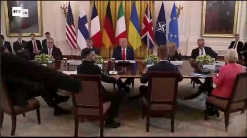Press conference before the meeting: Trump, Merz, Macron, Meloni, Starmer, Rutte, Ursula & Zelensky