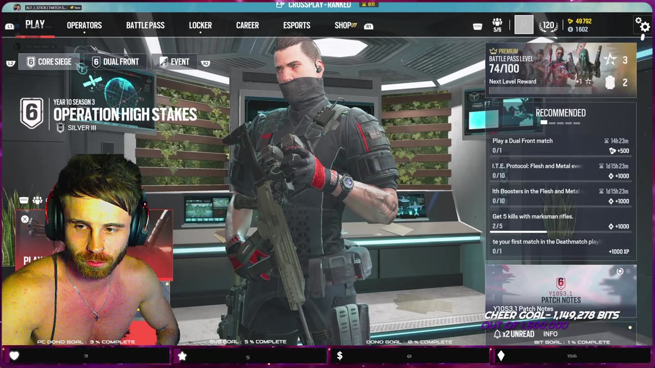 🚀🔥Sweaty Siege Lobbies | Ranked Grind & Vibes 🎮🥉🫠 💣🔫 | Partner Push ☑️ | Playing W/Followers 🤝
