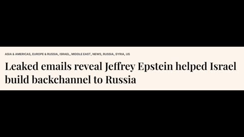 Was euch niemand über die Epstein-Akten sagt: Die Achse Putin-Chabad-Trump-Epstein