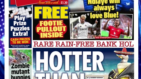 🔥Headlines Monday 25th August 2025 Newspaper Headlines 🎉📰#britishpress #breakingnews