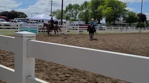Very small class for Ranch riding!