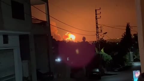 Israeli occupation warplanes bombard areas in southern Lebanon with heavy airstrikes.