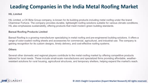 India Metal Roofing Market Size, Share, Trends | 2034