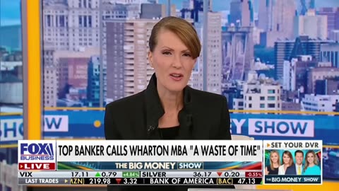 "WASTE OF TIME": The bank CEO modifies his Wharton MBA
