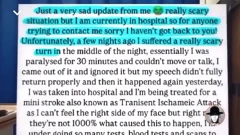 25 year old VAXX poisoned Netflix star Liam Brown strokes out.