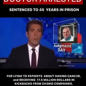 Doctor lying to Patients and receiving 17.5 Million Dollars in Kickbacks