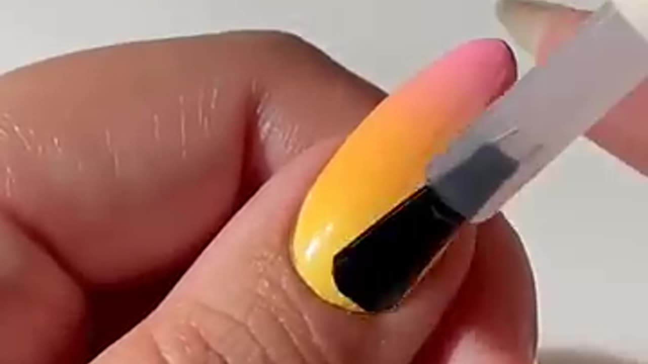 Shocking: New Sponge Nail Paint Hack With Three Layers || #shorts #trending #nai
