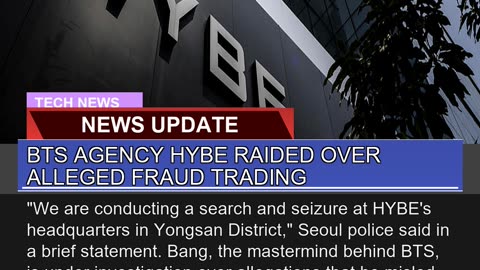 Bts Agency Hybe Raided Over Alleged Fraud Trading