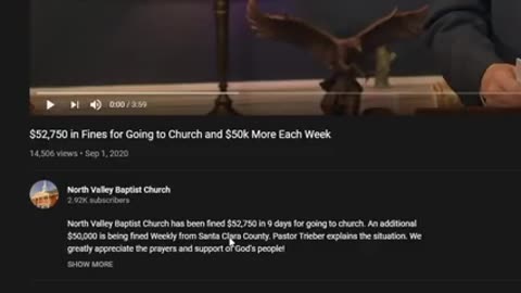 CA CHURCH FINED $50,000 EVERY WEEK ⛨ PASTOR JACK TRIEBER OF NORTH VALLEY BAPTIST CHURCH GIVES UPDATE