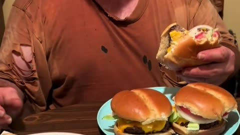 this guy loves his food