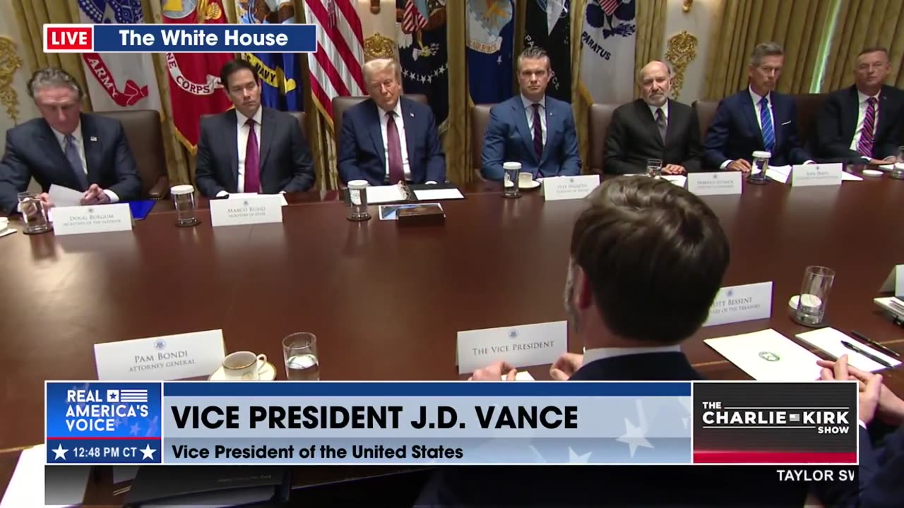 VP VANCE ADDRESSES TRUMP CABINET