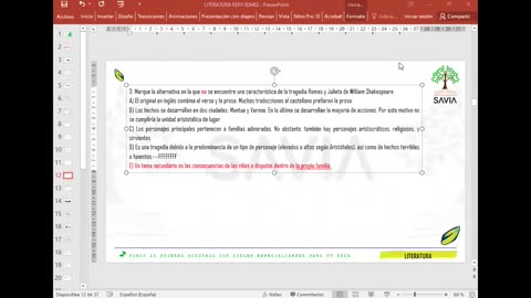 SAVIA REPASO 2025 - 2 | Semana 02 | Literatura