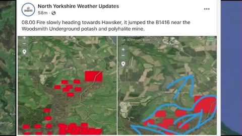 Mary Greeley News - Yorkshire’s Langdale, England Inferno Flames Devastate Moor