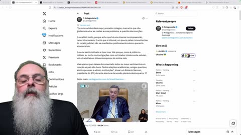 BARROSO CHORA no STF e expõe VÍNCULOS com os EUA em meio à POLÊMICA da CENSURA!