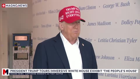 🇺🇸 President Trump Honors White House History at ‘The People’s House’ Exhibit [LIVE]