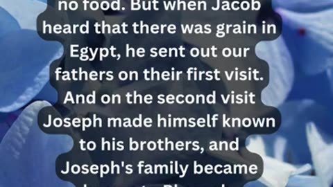Journey of faith and spiritual growth Acts 7:11-13 Daily Bible Verse