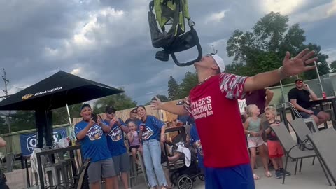 Amazing Tyler Balances a Stroller on his Chin