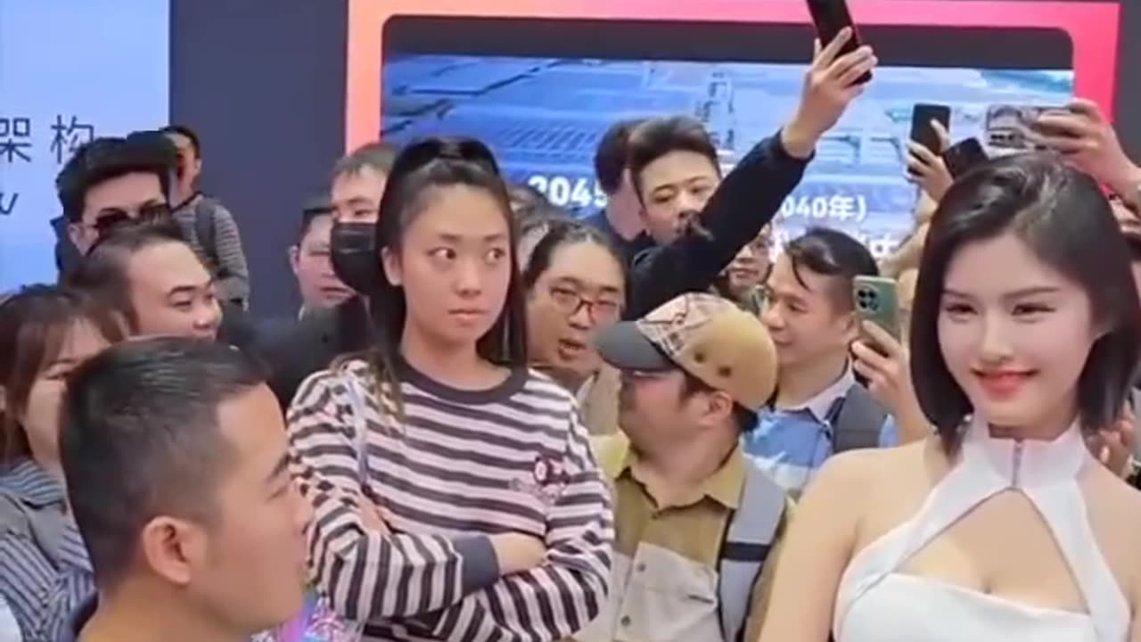 The dude is very focus on the prize