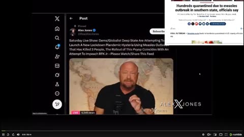 Measles as the possible new plandemic ..