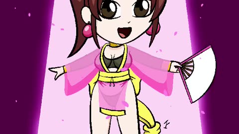 Timelapse: Chibi Mai Shiranui - Dance Outfit